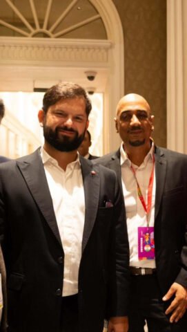 With President of Chile Mr Gabriel Borich